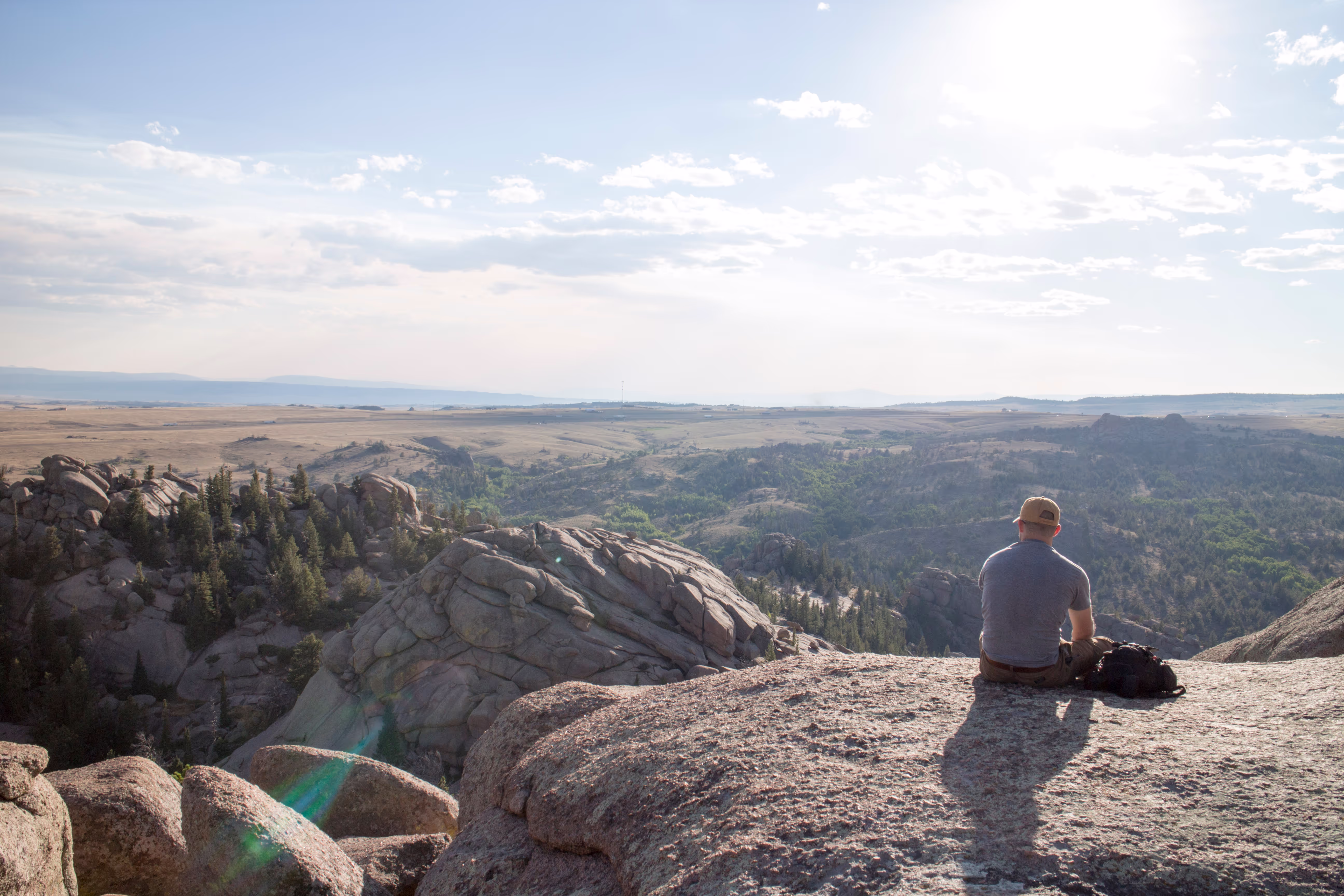 Joe McNierney looking over Vedauwoo